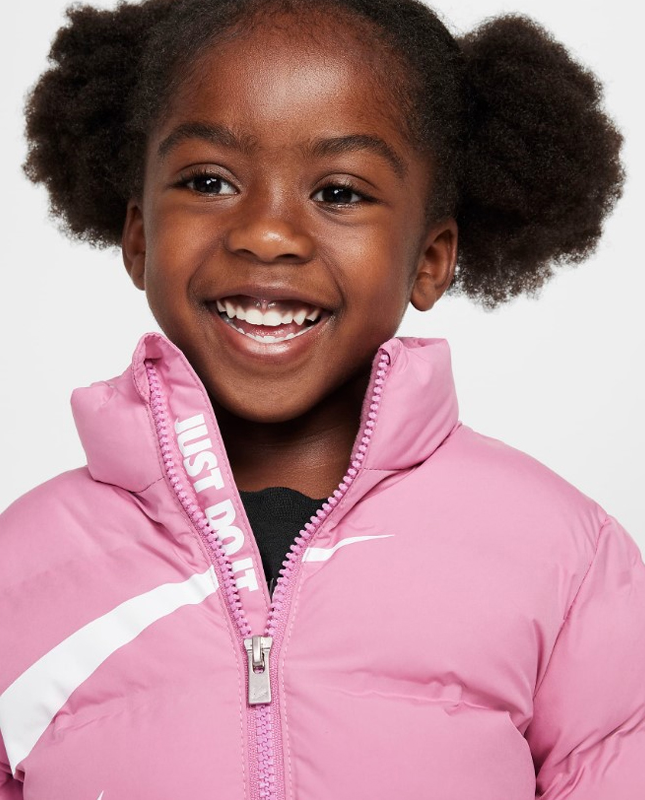 Giubbotto Bambina Nike Swoosh Debossed - Rosa