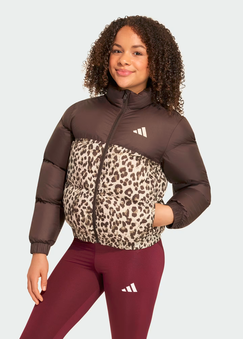 Giubbotto Ragazza Adidas Stampa Allover - Marrone