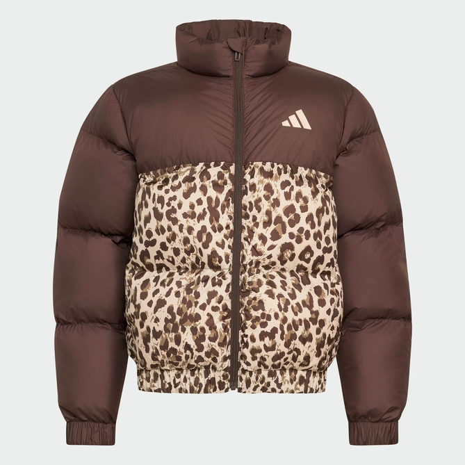Giubbotto Ragazza Adidas Stampa Allover - Marrone