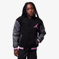 Giubbotto Ragazza Jordan Varsity - Nero/Fucsia