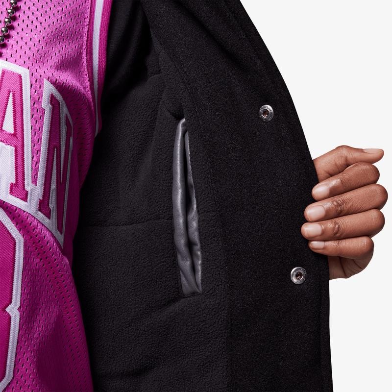 Giubbotto Ragazza Jordan Varsity - Nero/Fucsia