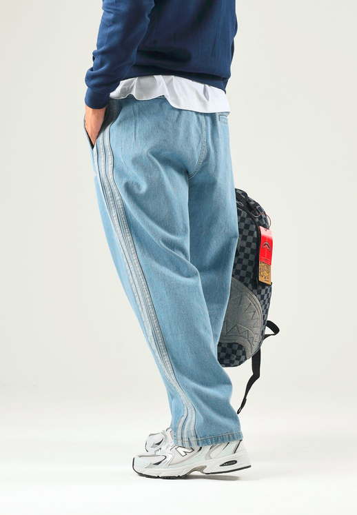 Jeans Sportivi Uomo Adidas PERFORMANCE  3-Stripes - AZZURRO
