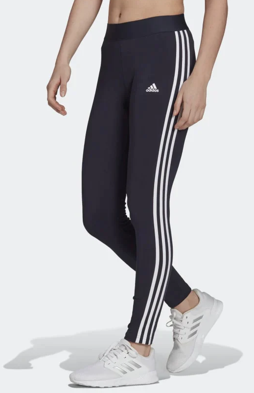 Leggings Donna Adidas 3 Stripe Essentials - Blu