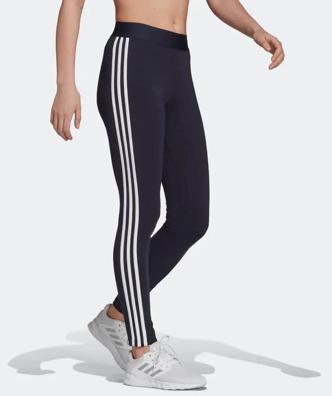 Leggings Donna Adidas 3 Stripe Essentials - Blu