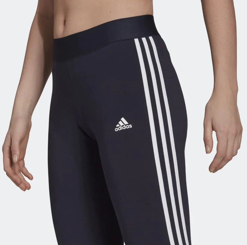 Leggings Donna Adidas 3 Stripe Essentials - Blu