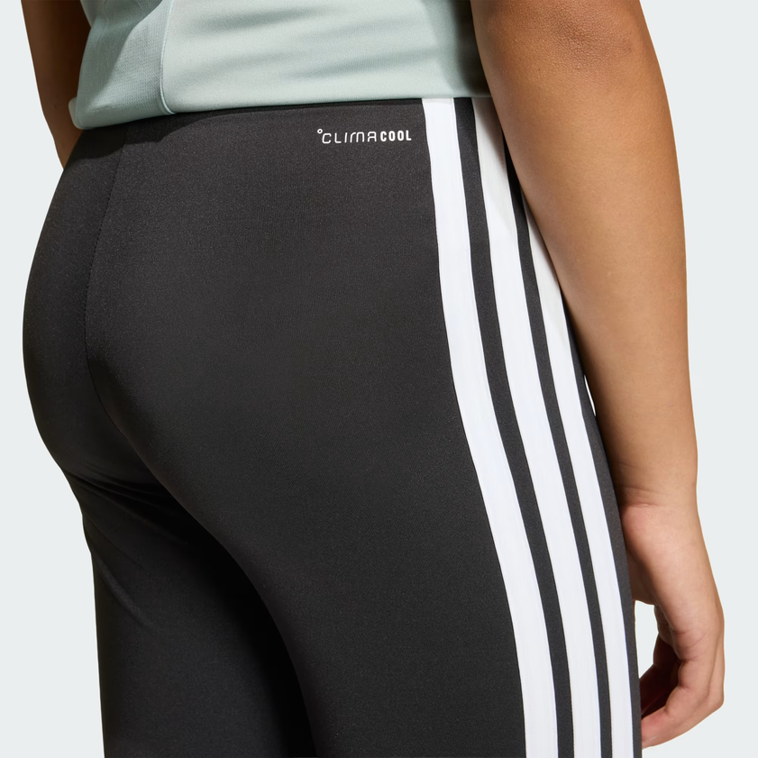 Leggings ragazza Adidas Essentials 3-Stripes Flared - Nero