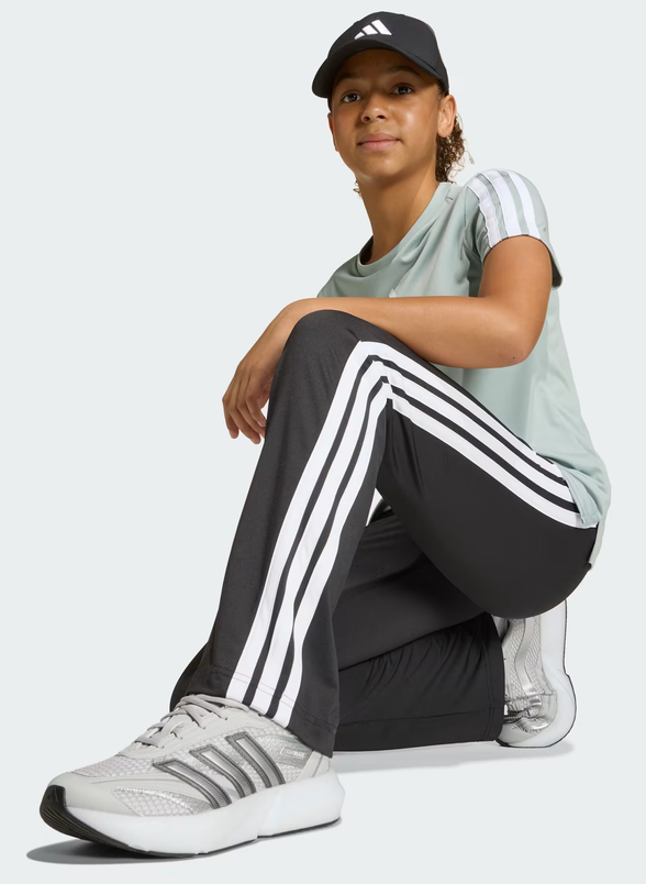 Leggings ragazza Adidas Essentials 3-Stripes Flared - Nero