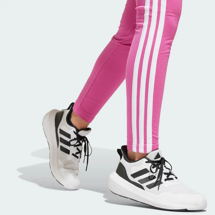 Leggings Ragazza Adidas Essentials 3-Stripes - Fucsia/Bianco