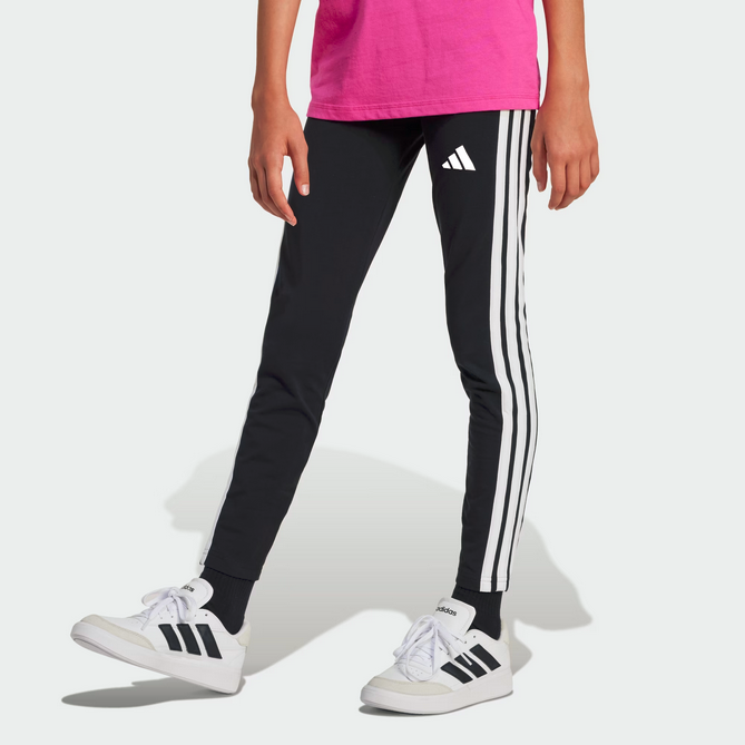 Leggings Ragazza Adidas Essentials 3-Stripes - Nero/Bianco