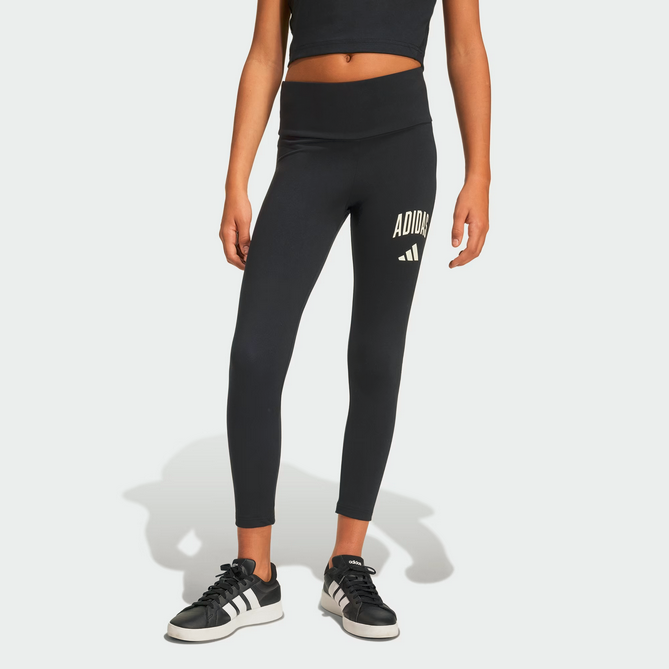 Leggings ragazza Adidas Collegiate - Nero