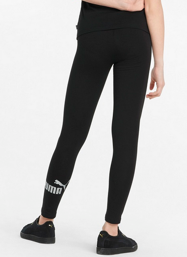 Leggings Ragazza Puma Essentials Logo - Nero
