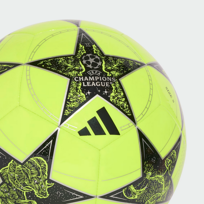 Pallone Adidas UCL Club 25/26 League Stage - Giallo fluo/Nero