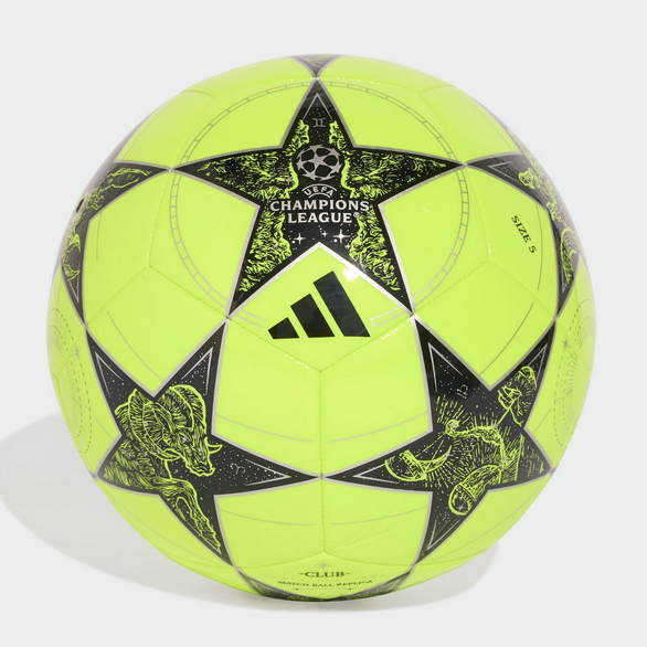 Pallone Adidas UCL Club 25/26 League Stage - Giallo fluo/Nero