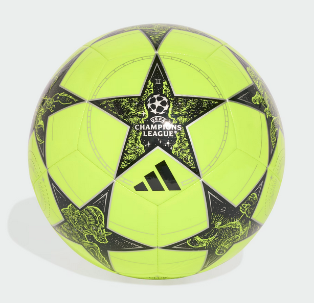 Pallone Adidas UCL Club 25/26 League Stage - Giallo fluo/Nero