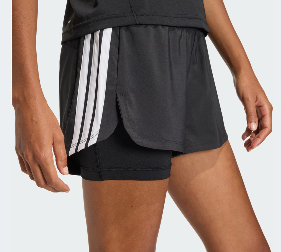 Pantaloncino Donna Adidas Pacer Woven - Nero