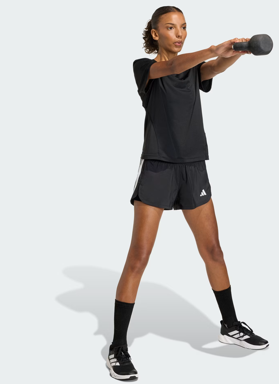 Pantaloncino Donna Adidas Pacer Woven - Nero