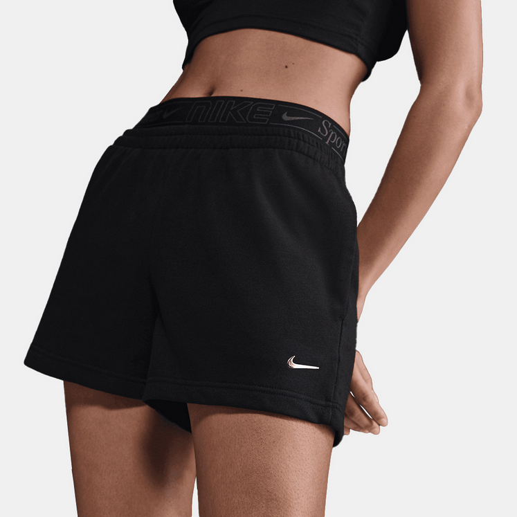 Pantaloncino Donna Nike Chill Terry - Nero