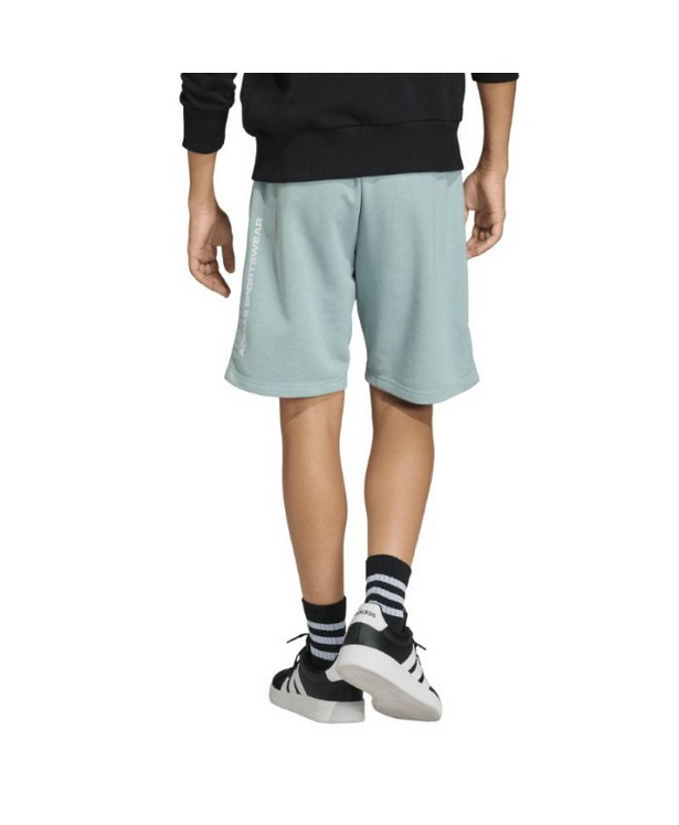 Pantaloncino Ragazzo Adidas Short French Terry Slogan Jr  - AZZURRO