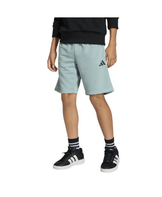 Pantaloncino Ragazzo Adidas Short French Terry Slogan Jr  - AZZURRO