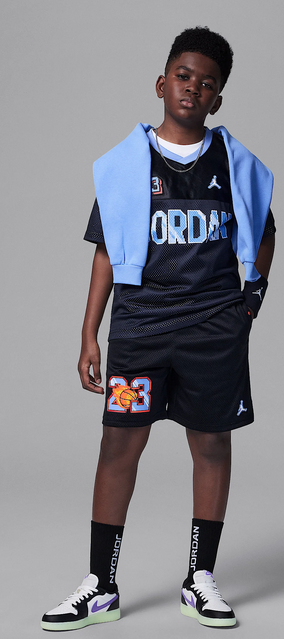 Pantaloncino Ragazzo Jordan Customized Air - Nero