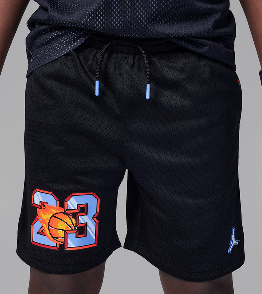 Pantaloncino Ragazzo Jordan Customized Air - Nero