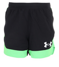 PANTALONCINO UOMO UNDER ARMOUR BASELINE NERO/VERDE IN POLIESTERE