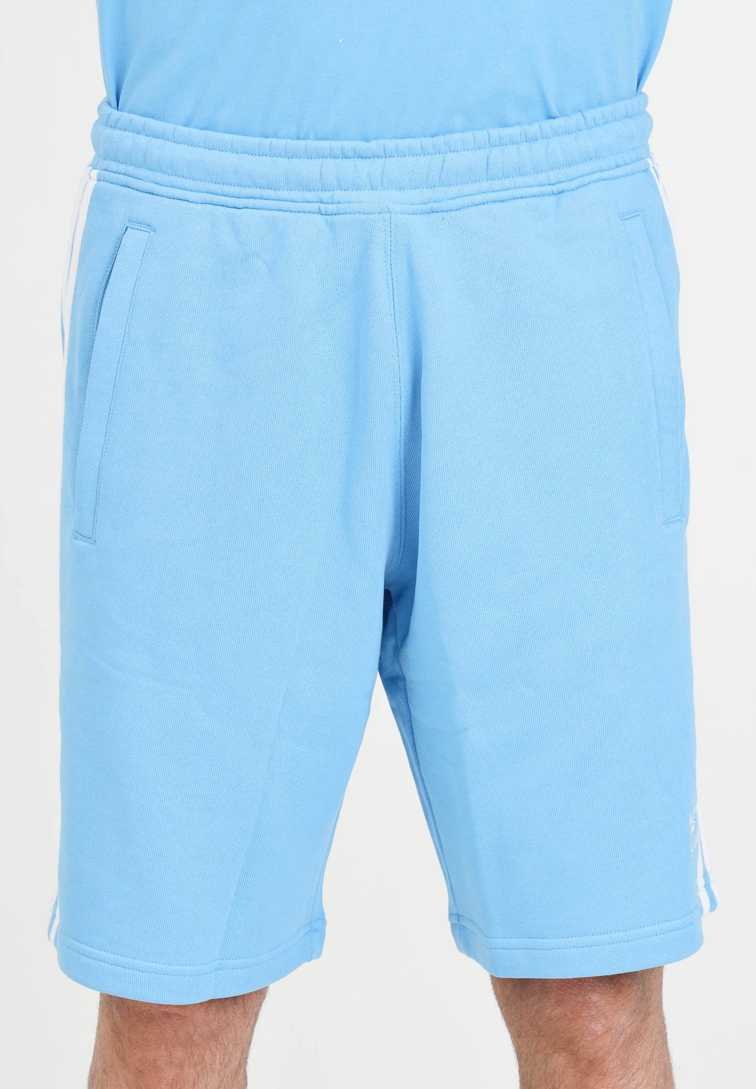 Pantaloncino Uomo Adidas Adicolor 3-Stripes - Azzurro