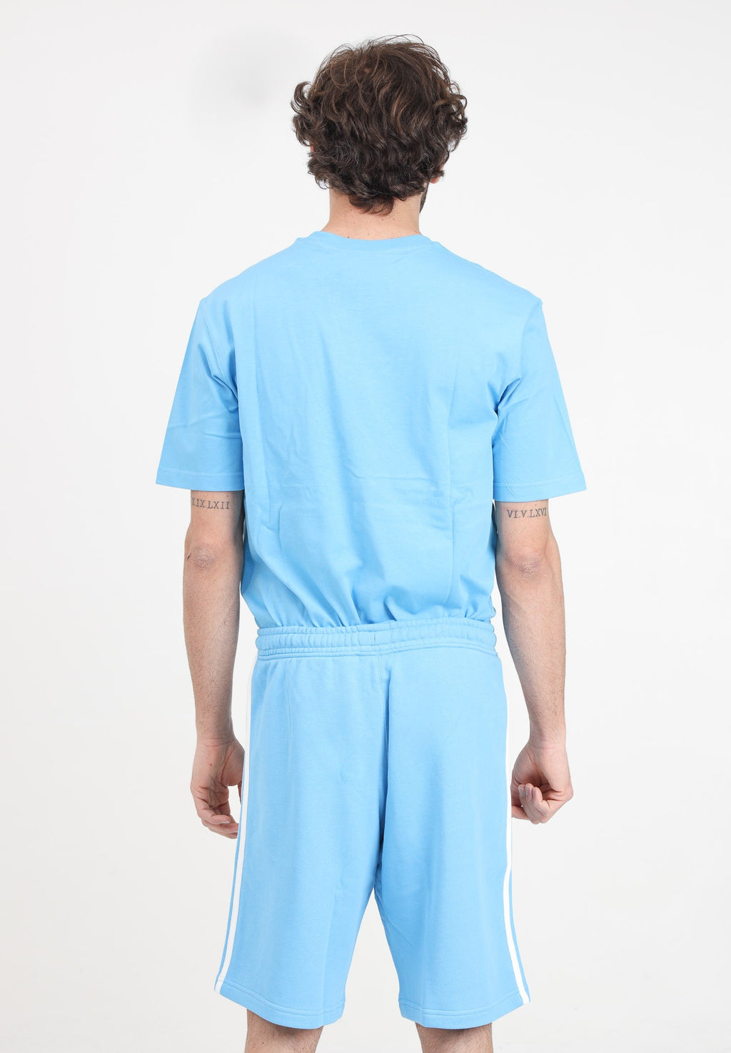 Pantaloncino Uomo Adidas Adicolor 3-Stripes - Azzurro
