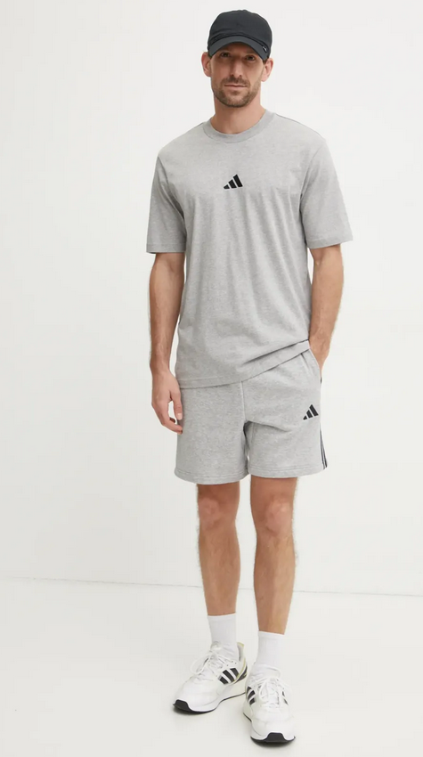 Pantaloncino Uomo Adidas Essential 3-Stripes - Grigio