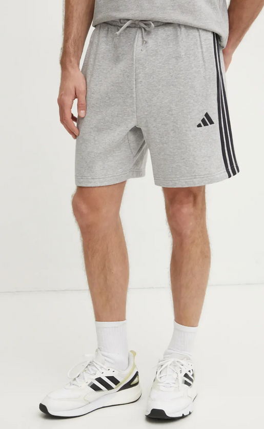 Pantaloncino Uomo Adidas Essential 3-Stripes - Grigio