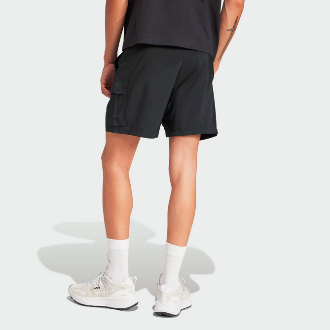 Pantaloncino Uomo Adidas Essentials Small Logo Cargo  - Nero