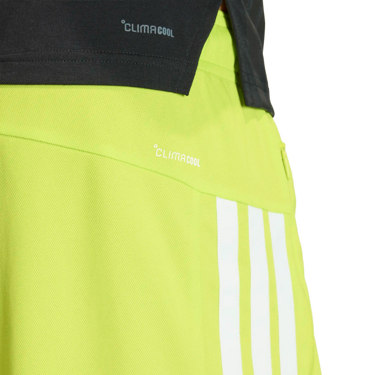 Pantaloncino Uomo Adidas Pique Workout Base 3-Stripes- GIALLO FLUO