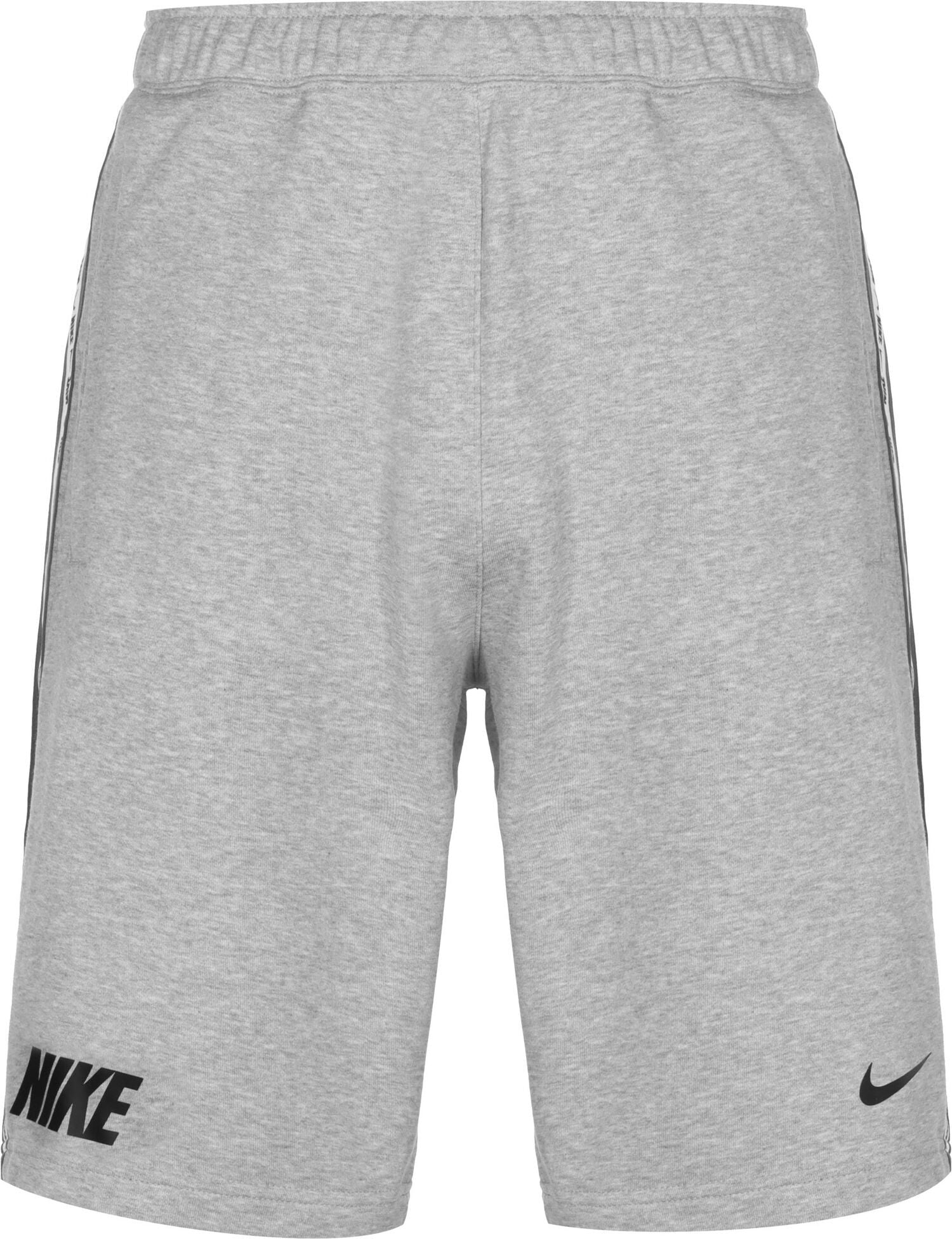 PANTALONCINO UOMO NIKE SPORTSWEAR GRIGIO IN COTONE GARZATO