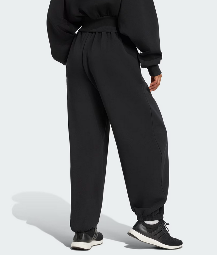 Pantalone Donna Adidas  Ampio Soft Lux Flared - Nero
