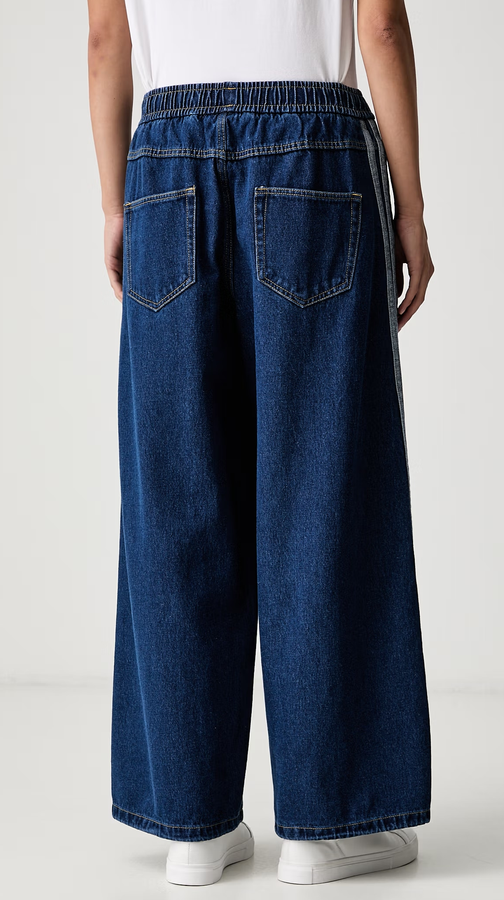 Pantalone Donna Adidas Denim - Blu