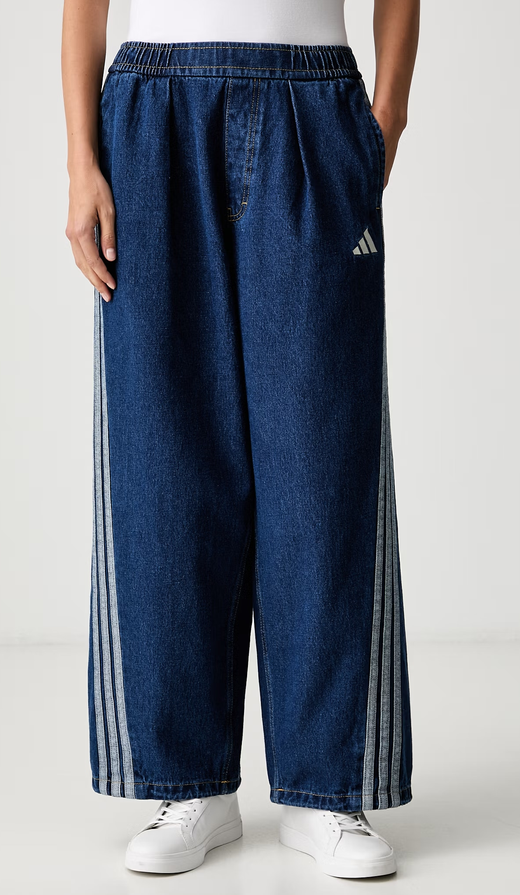 Pantalone Donna Adidas Denim - Blu