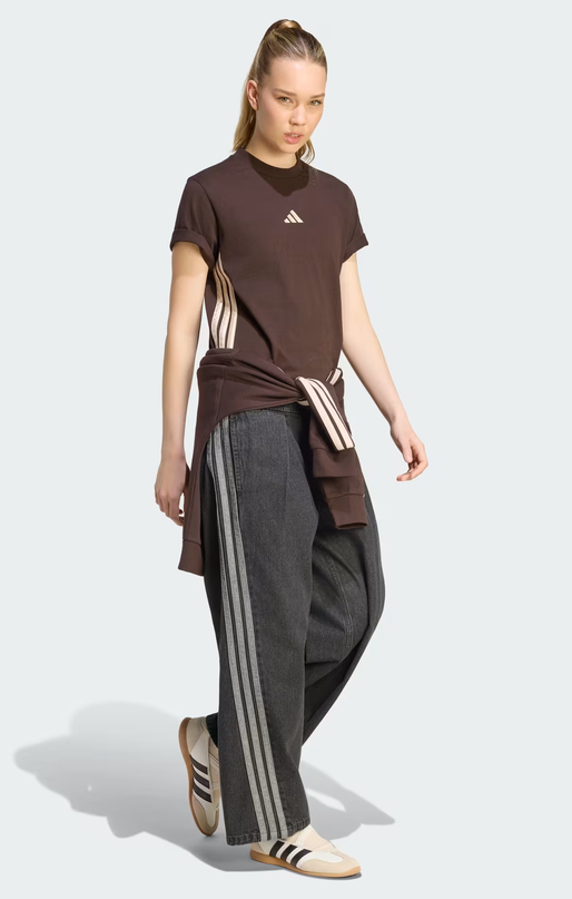 Pantalone Donna Adidas Denim - Nero