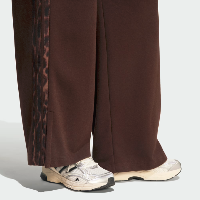 Pantalone Donna Adidas Essentials 3-Stripes Animalier - Marrone