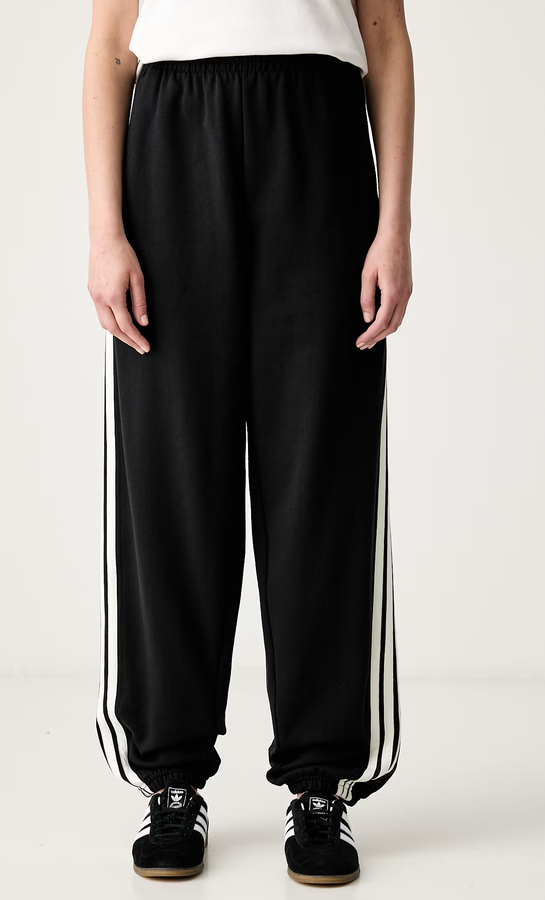 Pantalone Donna Adidas Side-Stripe Track - Nero