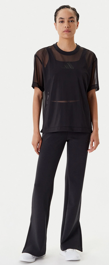 Pantalone Donna Adidas Soft Lux Flared - Nero