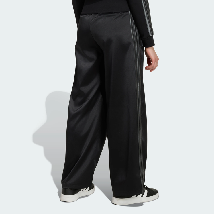 Pantalone Ragazza Adidas a gamba larga in raso - NERO