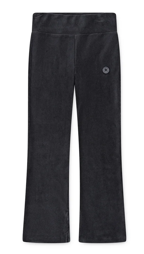 Pantalone Ragazza Converse Ribbed Velour Flared - Grigio