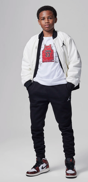 Pantalone Ragazzo Jordan MJ Brooklyn Fleece Essentials - Nero
