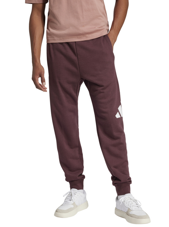 Pantalone Uomo Adidas Essentials Big Logo French Terry - Bordeaux