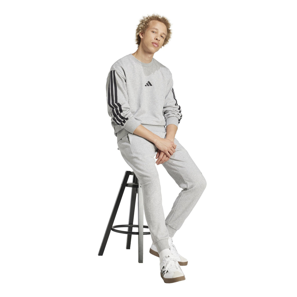 Pantalone Uomo Adidas Essentials Big Logo French Terry - Grigio