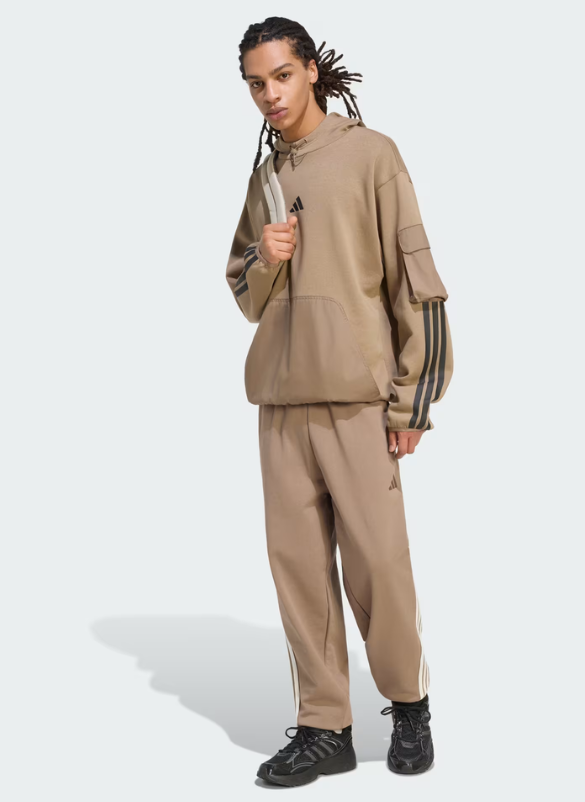 Pantalone Uomo Adidas Kit 3-Stripes - Marrone