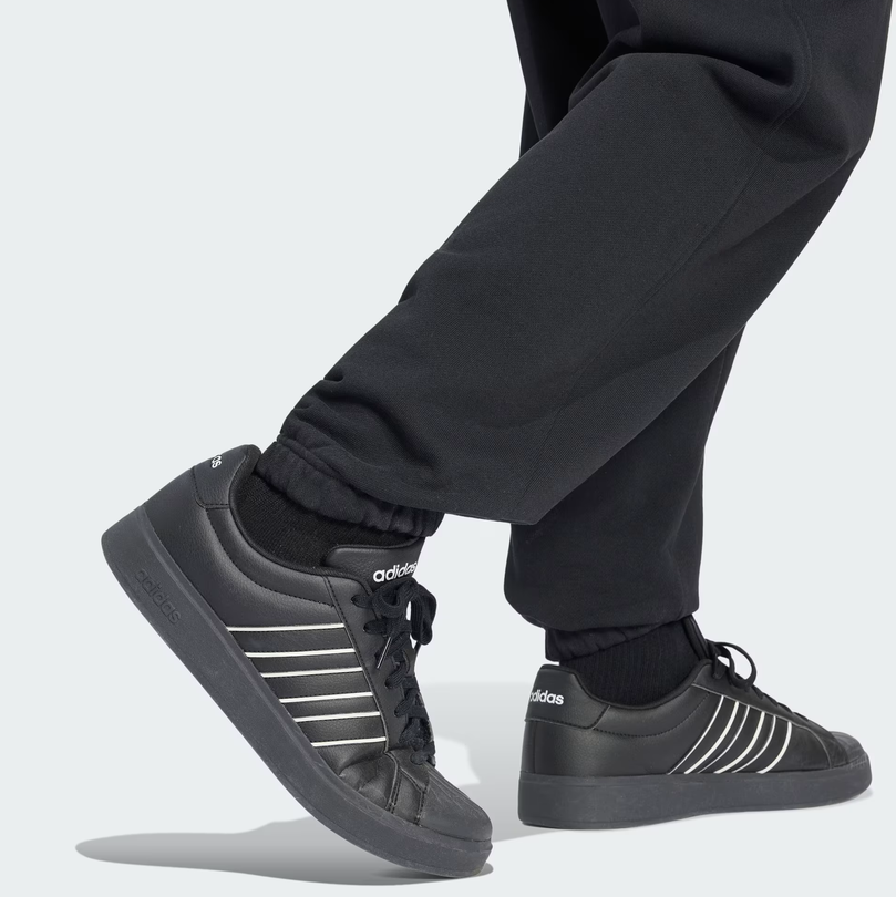 Pantalone Uomo Adidas Kit Small Logo Cuffed - Nero