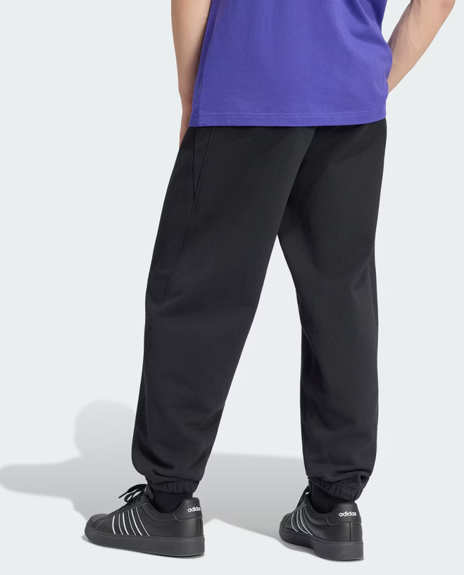 Pantalone Uomo Adidas Kit Small Logo Cuffed - Nero