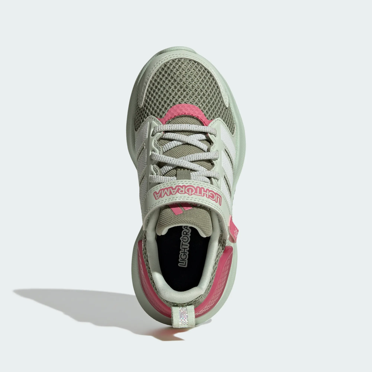 SCARPE BAMBINA ADIDAS LIGHTORAMA RNR EL C - VERDE/ROSA