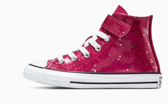 Scarpe Bambina Converse Chuck Taylor All Star Glitter Easy On - Fucsia